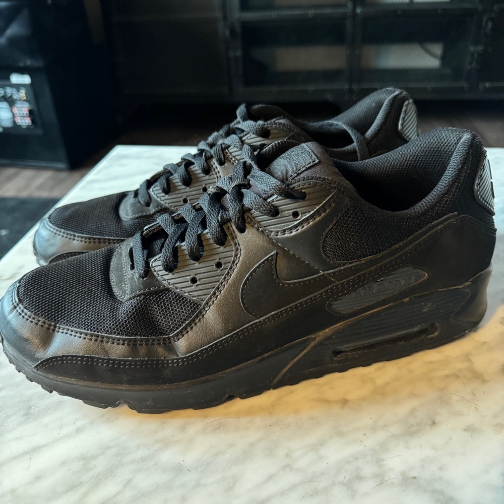 Nike Air Max 90 Triple Black Sneakers Men's Size 13